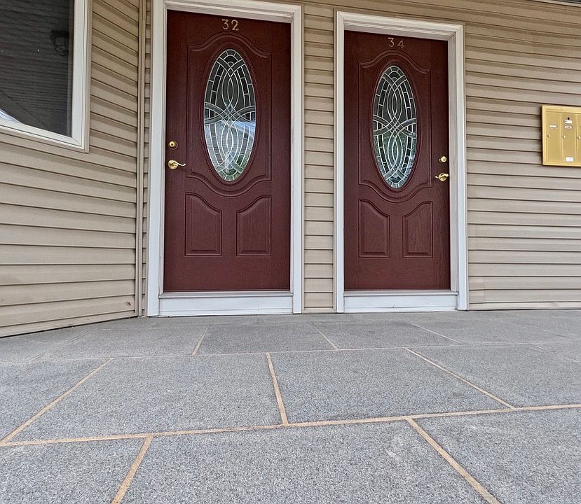 There is a front entrance and back entrance