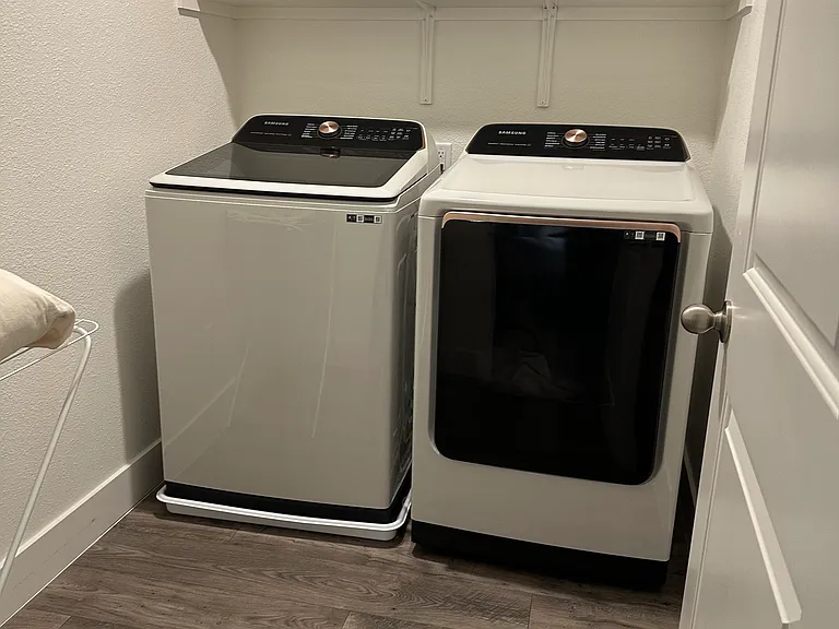 Laundry room. Brand new washer and dryer