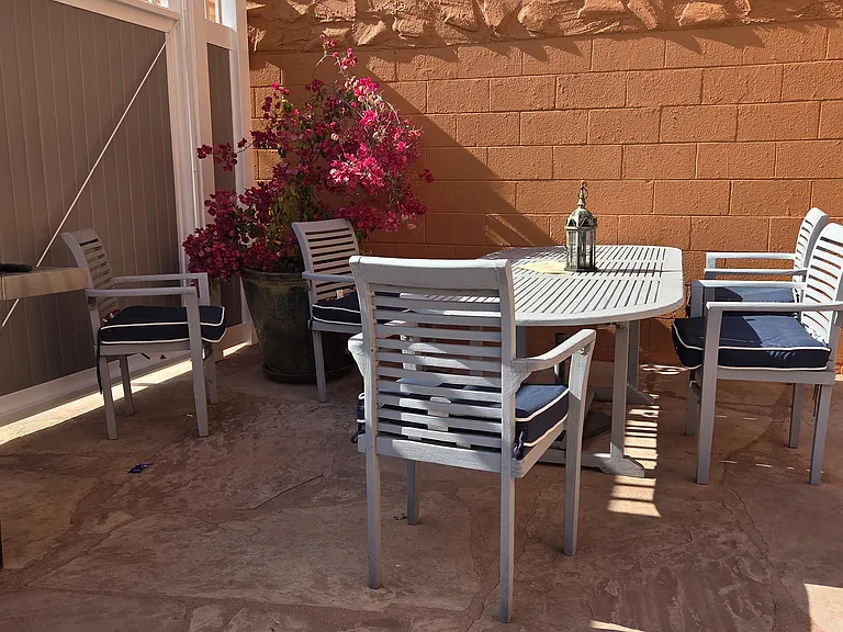 Poolside tables