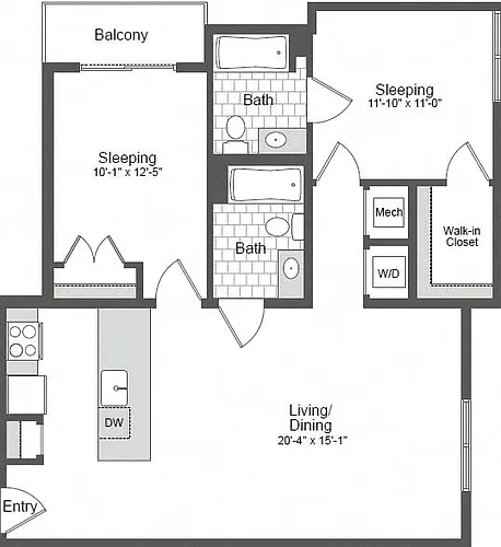 Floor plan D1