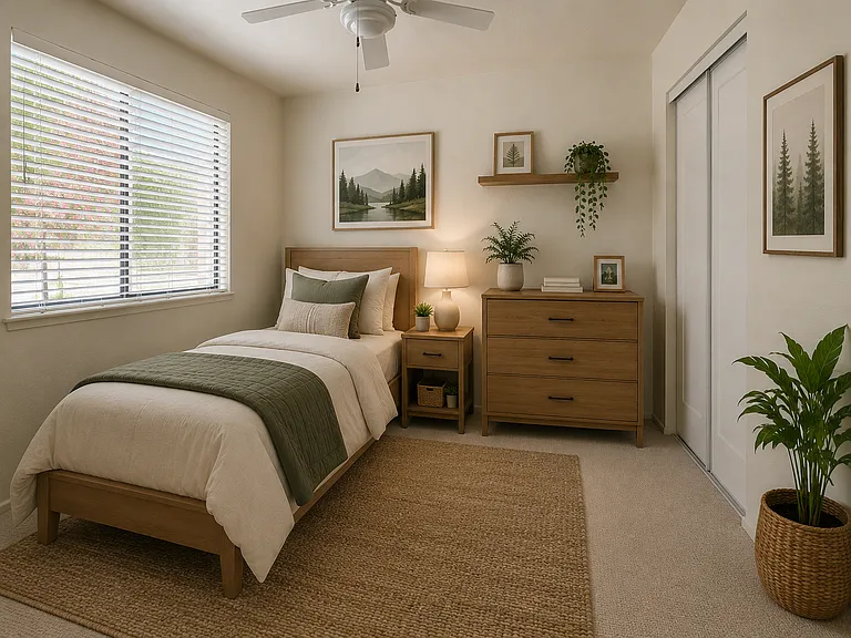3rd Bedroom - virtually staged