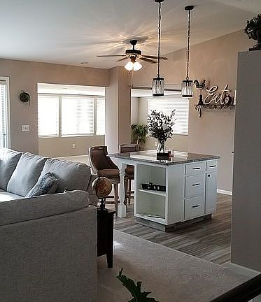 livingroom and kitchen