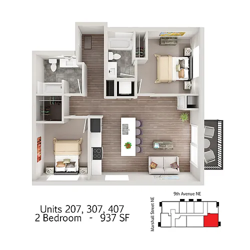 Floor plan The Falls