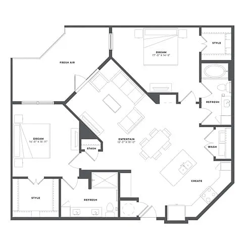 Floor plan B3