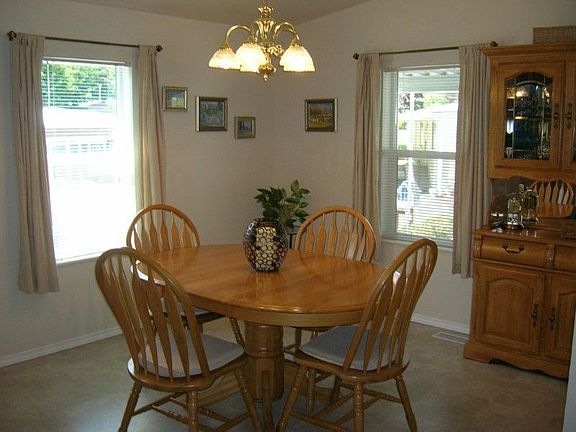 Spacious dining room off kitchen