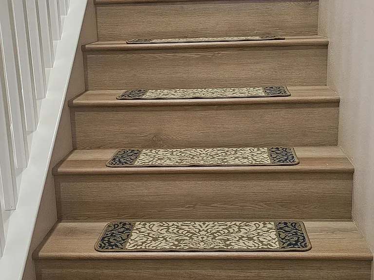 Upstairs.