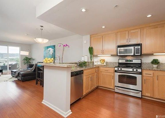 Open kitchen with updated appliances