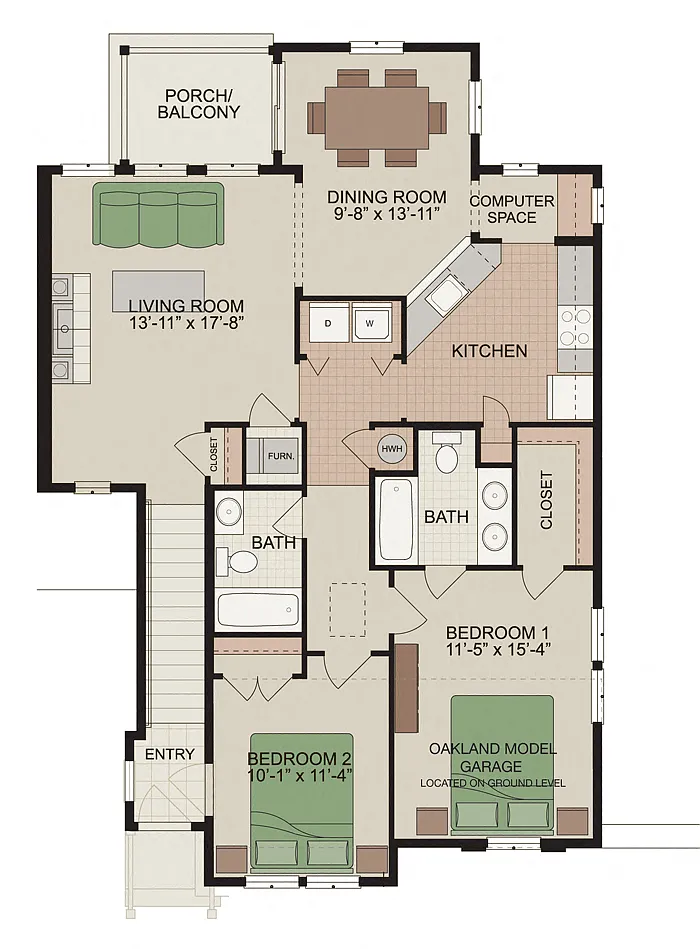 Floor plan Oakland