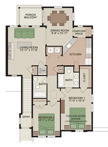 Floor plan Oakland