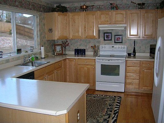 Spacious Kitchen with Planning Desk and Walk-in Pantry.