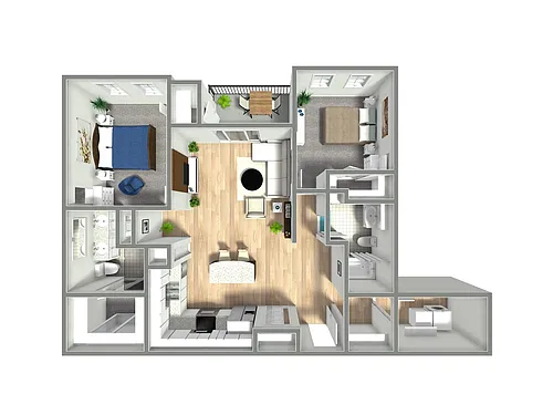 Floor plan 2X2 J
