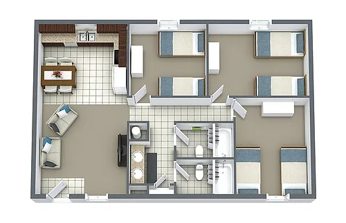 Floor plan 3x2 Brookmont