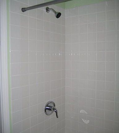 upstairs bathroom shower - remodeled