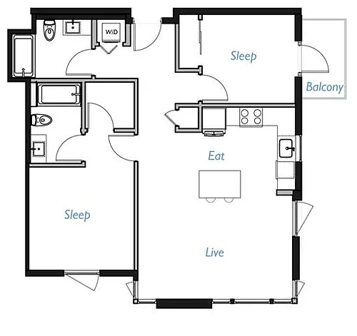 Floor plan A3- 2A