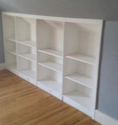 Living Room with built-in bookcase