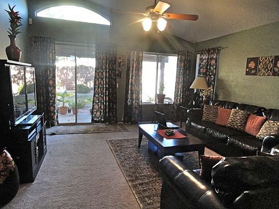 Family room opens from kitchen.