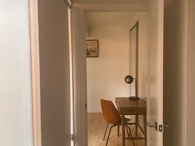 Hall way entry into your room