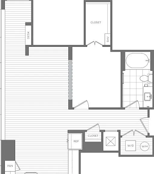 J - 1 Bedroom / 1 Bath J - 1 Bedroom / 1 Bath