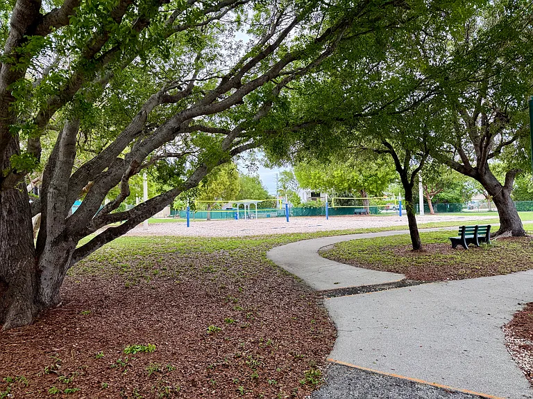 public volleyball courts down the street
