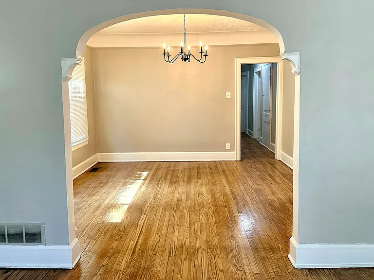 View into dining room