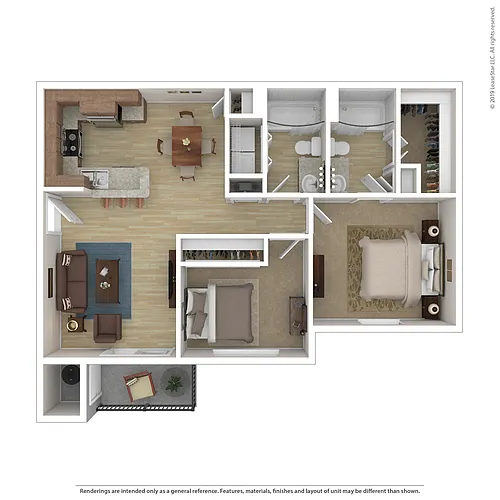 Floor plan Palm W/ Sunroom MKT