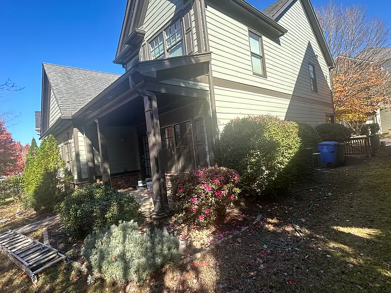 Side view of the house