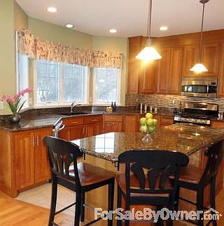Kitchen
						:
						European Gourmet Kitchen! Granite counters, island & stainless steel appliances.