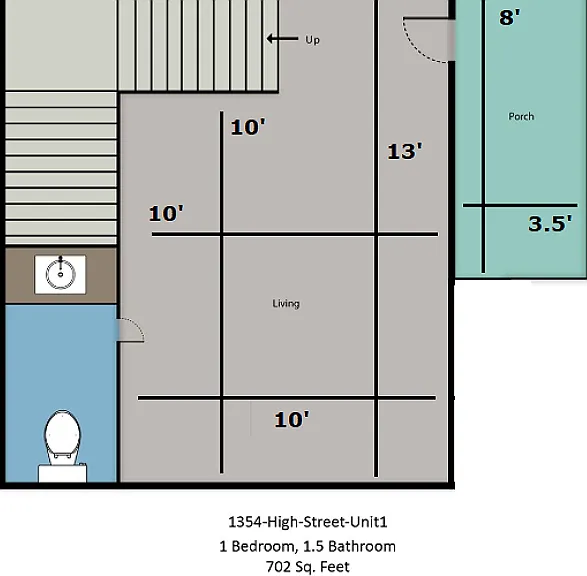 1354 High st #1 1354 High st #1