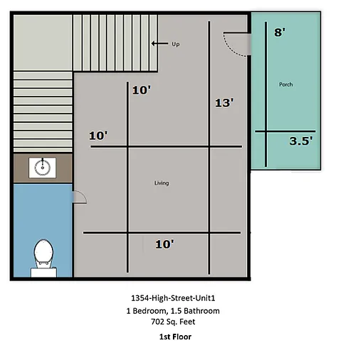 Floor plan 1X15