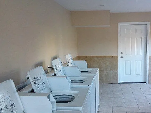 On-site laundry center.