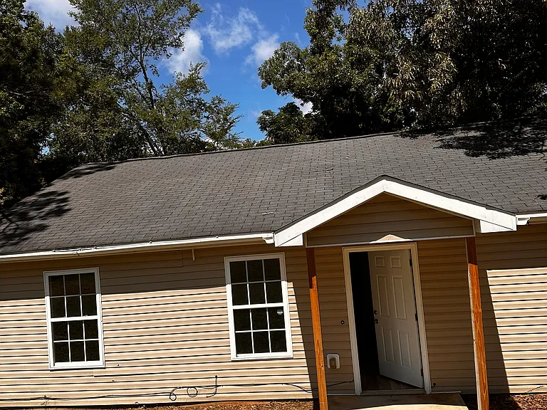front of property