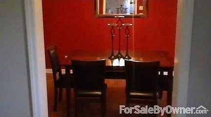 Dining : An elegant dining room is centered in the home.