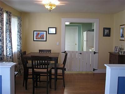 looking into dining room