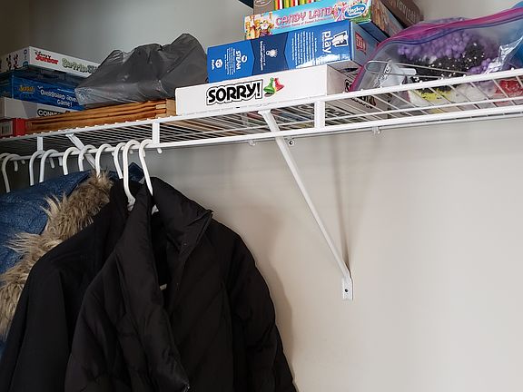 Oversized coat closet downstairs