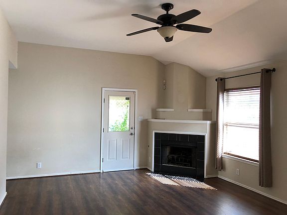 Living room with gas fireplace