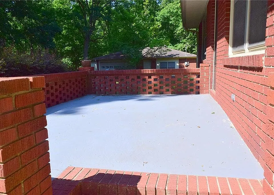 Large patio