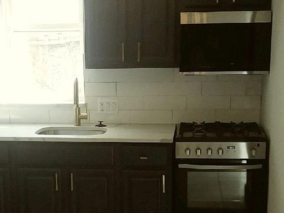 Close up of countertops and modern light fixtures!