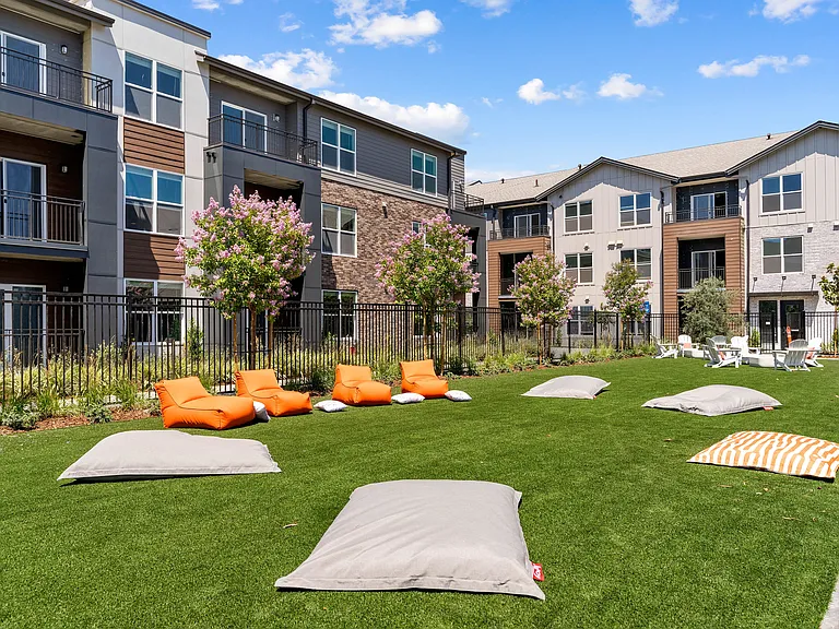 Enjoy downtime in the green courtyard