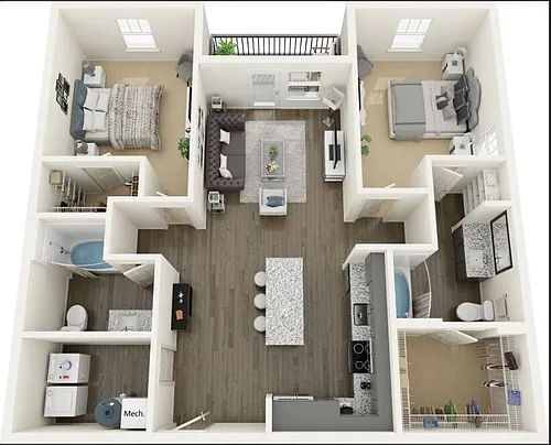 Floor plan B1c