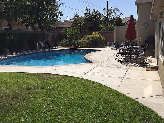 New pool and deck area