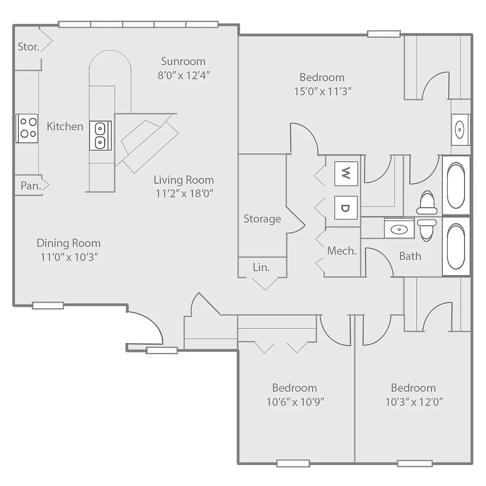 Floor plan The Hickory
