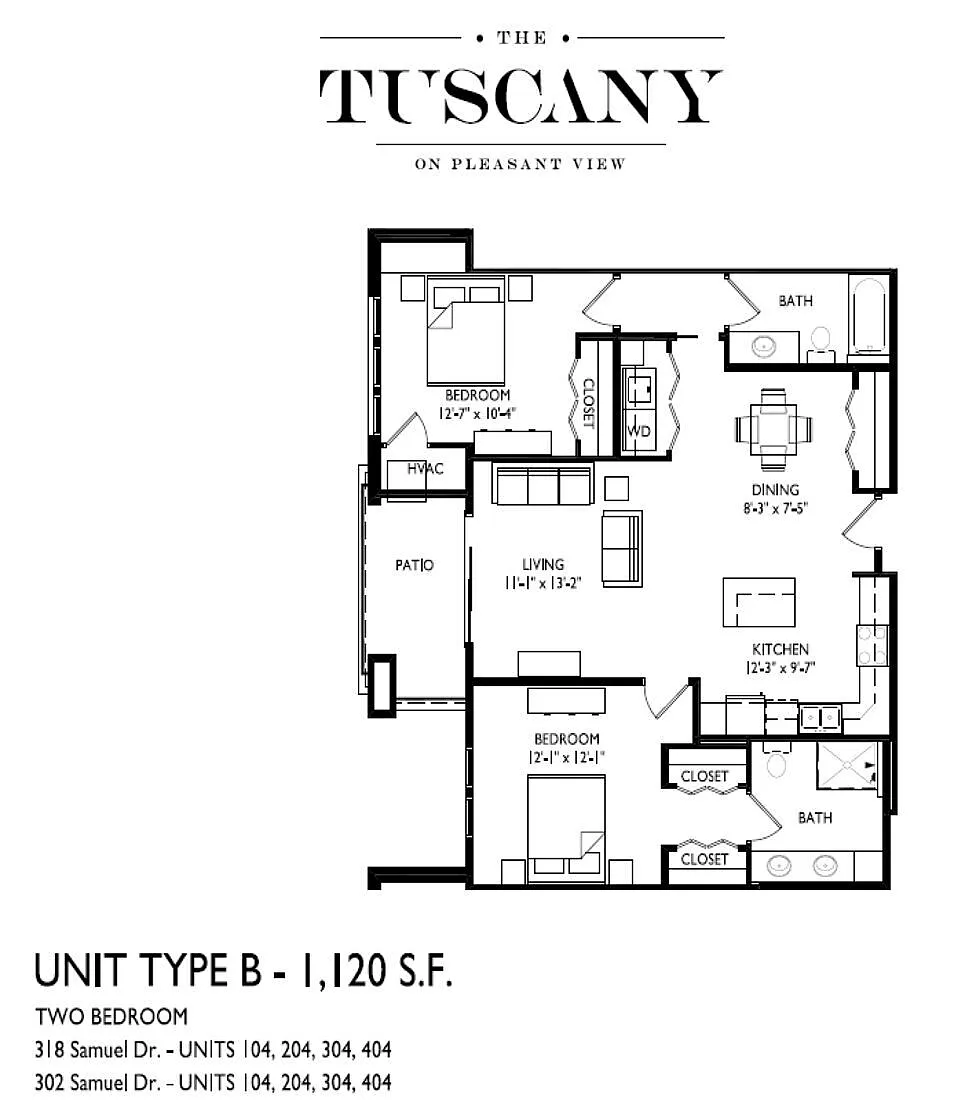 Floor plan Type B