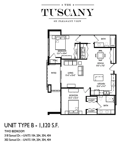 Floor plan Type B