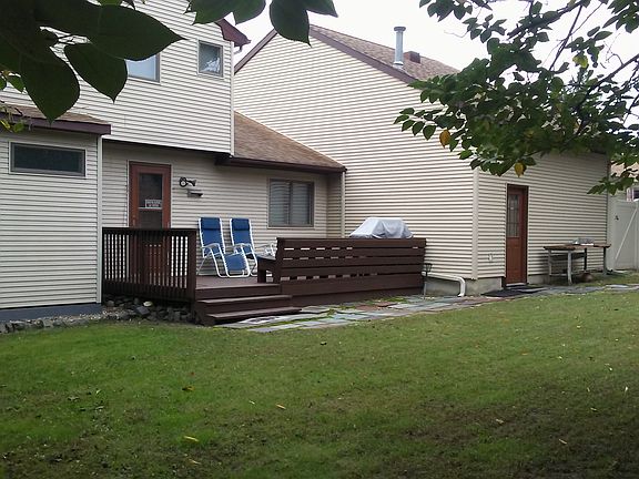 In the backyard.