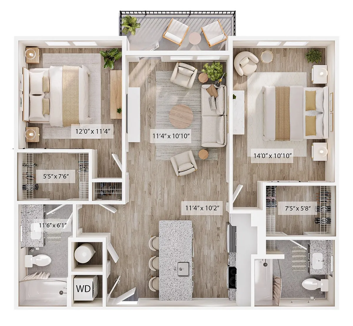 Floor plan The Double