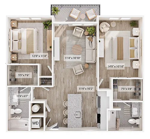 Floor plan The Double