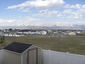 View of Salt Lake Valley off Deck