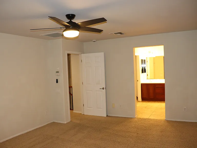 Attached master bathroom