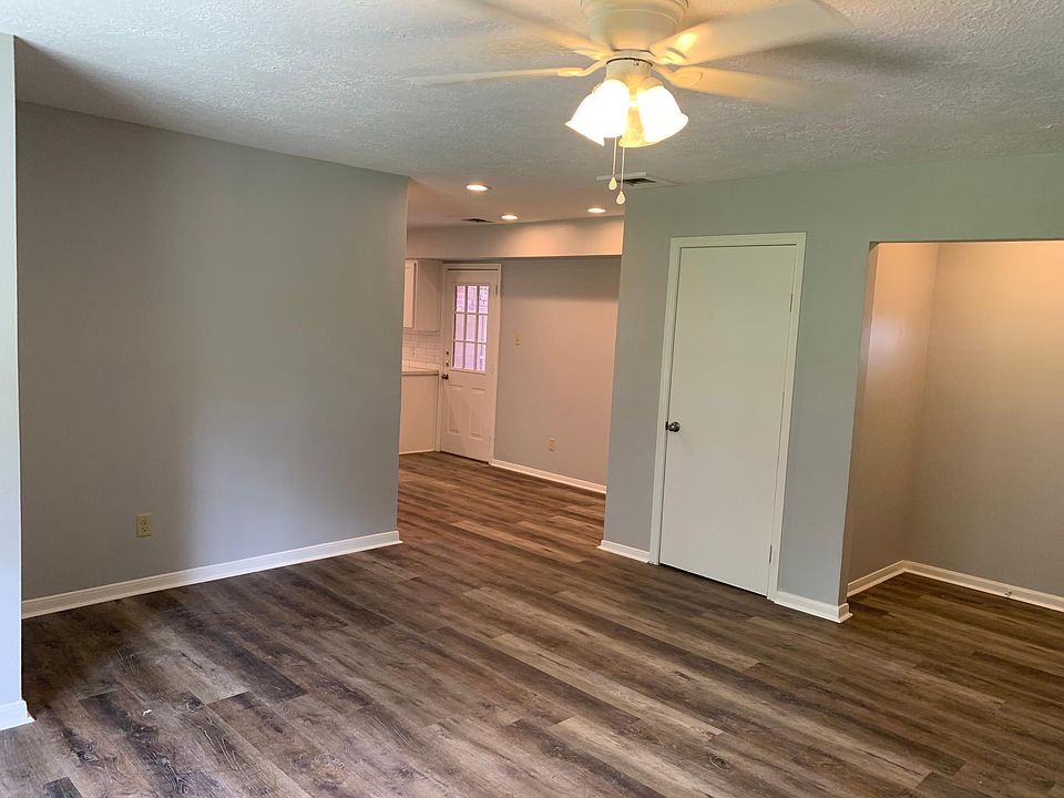 large living room looking into dining area
