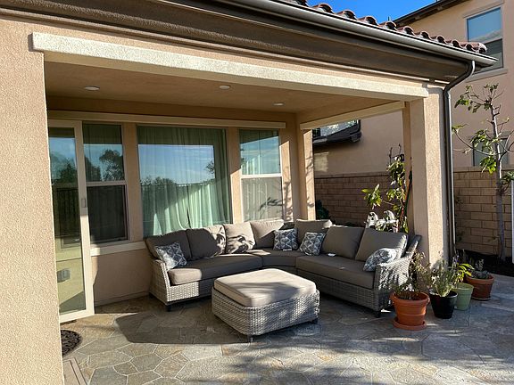 California patio in the backyard.
